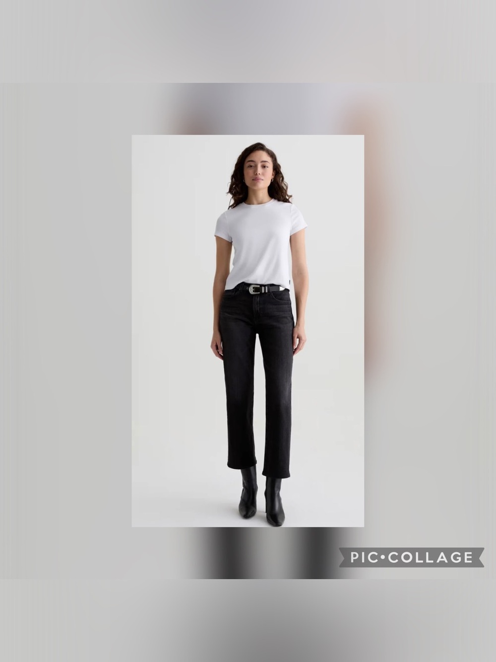 AG Brinley Mid Rise Straight Jeans